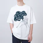 北風のゼリーのモヤるマジック（紺） Oversized T-Shirt