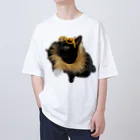 いくママ 猫との毎日のパリピイクラ オーバーサイズTシャツ