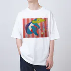 nacosuのアリクイ君わーるでぃ～　France Oversized T-Shirt