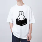 ツギハギ ニクの【Boxed * Rabbit】白Ver Oversized T-Shirt