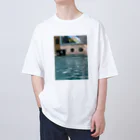 あらかわ銭湯 雲翠泉【三河島】の【雲翠泉】水面Tシャツ Oversized T-Shirt