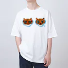 segasworksのサングラスかけてるトラちゃんたち オーバーサイズTシャツ