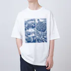 MizuHaruのBlue sea オーバーサイズTシャツ