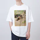 猫アートグッズのブルーノ・リリエフォッシュ 《春の日差しを浴びる猫のジェッペ》 Oversized T-Shirt