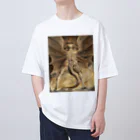 世界美術商店の巨大な赤い龍と太陽を着た女 / Great Red Dragon and the Woman Clothed with the Sun Oversized T-Shirt
