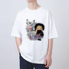 ニコリッペ のブラックファンタジーニコリッペ星人 Oversized T-Shirt