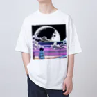 おもしろTシャツ屋さん YUTTARIの月シリーズ　① Oversized T-Shirt