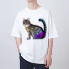 yucca-ticcaの猫 キジトラ オーバーサイズTシャツ