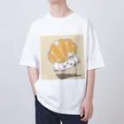 三月うさぎのみせのおっとっと オーバーサイズTシャツ