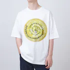 COCONUTchanのカタカムナウタヒ第5首第6首満月Tシャツ Oversized T-Shirt