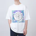 COCONUTchanのカタカムナウタヒ第5首第6首雨露デザイン Oversized T-Shirt