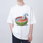 猫原のしの真夏はスイカプールで避暑 Oversized T-Shirt