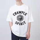 LEELA 〜 official shop 〜のCHAMPLE SPIRIT 〈ブラックプリント〉 オーバーサイズTシャツ