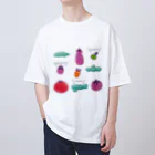 Aランチサラダ付SHOPの夏野菜たち Oversized T-Shirt