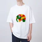 【KOTCH】 Tシャツショップのエレファント　レゲエ Oversized T-Shirt