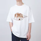 WANPU  by YUn.のチョコカラー　眠るハスキー　 Oversized T-Shirt