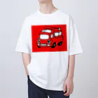 音楽とゆるキャラの消防車 Oversized T-Shirt