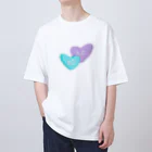 mariascharmsのxoxo シンプル　ハート　デサイン Oversized T-Shirt