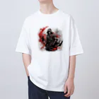 モア吉のフードを被った忍者 オーバーサイズTシャツ