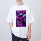 パンクビビッド•ピエロ団のパンクビビッド・ピエロキャット_グラスガール Oversized T-Shirt