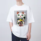 GENRYUの招き猫・恵比寿天 オーバーサイズTシャツ