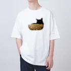 MKPoppp! shopのカゴの中の猫🐈‍⬛ Oversized T-Shirt