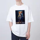 🔥AI art shop🔥のやんちゃな学生風の子犬 Oversized T-Shirt