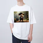 🔥AI art shop🔥の海賊の子犬 オーバーサイズTシャツ