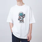 Vasetti_pressの手を振る宇宙飛行士 Oversized T-Shirt