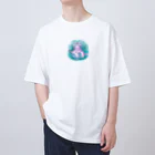 いつもおおきに！たけじいちゃんのWhite Tiger Baby Sigi Oversized T-Shirt