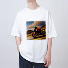 GSXRのバイクで走る オーバーサイズTシャツ