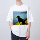 saroraのモネの犬 Oversized T-Shirt