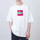 魚大好きマンのさかな オーバーサイズTシャツ