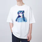 the blue seasonのリブラ オーバーサイズTシャツ