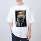 TATAKUKUのおしゃれな犬 オーバーサイズTシャツ