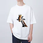 giraffeのキリンの王様 オーバーサイズTシャツ