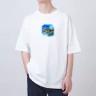 ZUKASAMAの迫るオオトカゲ🦎 オーバーサイズTシャツ