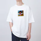 ryuji2618のハッピーガール Oversized T-Shirt