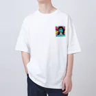 Curie Landのサイケ女子 Oversized T-Shirt