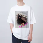 イル -1ru-の【黒猫あるくん】舐めてるグッズ オーバーサイズTシャツ