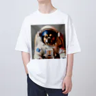 ✨そうのオリジナルグッズ✨の宇宙飛行士犬だワン！！ Oversized T-Shirt