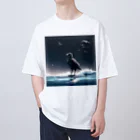 kota.の水面のカラス Oversized T-Shirt