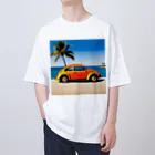 転倒無視のボサノヴァビーチ オーバーサイズTシャツ