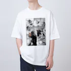 まろかれ堂の【ﾄﾞﾄﾞﾄﾞﾄﾞ….】憧れるゥ！！ Oversized T-Shirt