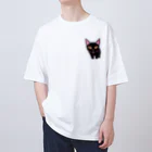 gatto solitario(物寂しげな猫)の黒猫 Oversized T-Shirt