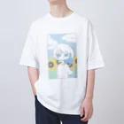 Breezeの青空と向日葵と Oversized T-Shirt