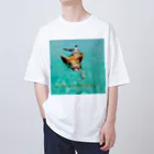 MOMOTAKAショップの海のかけら - ピグとバード Oversized T-Shirt