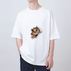 ただの猫好きのWhite Free Cute Funny Cat T-shirt Oversized T-Shirt