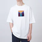 pixel-martの夕日 Oversized T-Shirt