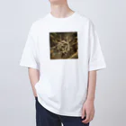 TAIYO 猫好きの太陽アート加工 Oversized T-Shirt